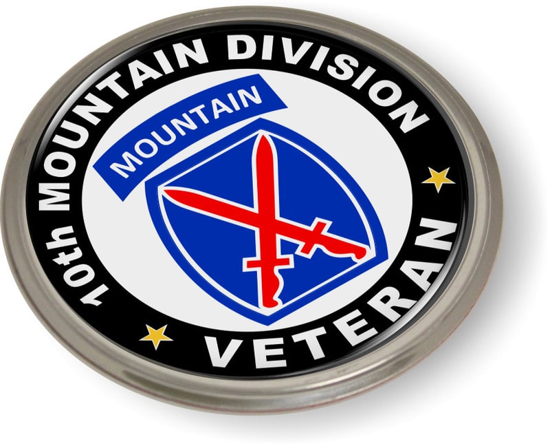 10th Mountain Division Veteran Emblem